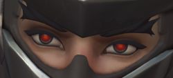 kuruwatch:Blackwatch Genji’s eyes are so nice, they look a