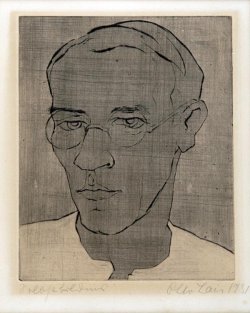 Otto Lais (German, 1897-1988), Self-portrait, 1931. Etching on