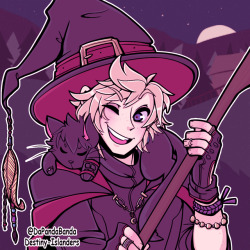 destiny-islanders:  ‘Tis the season for Witch!Prompto and kitty!Noctis