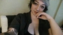 Busty Emo Girl showing her big tits