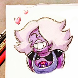 allofthedoodles:  Small scruffy scribbly Amethyst  