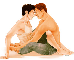 shigtopia:  AU where Erik comes home to find Charles doing yoga