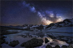 space-wallpapers:  Lake Rinnensee at night with Milkyway  (phone)Click
