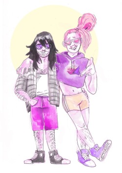 yaycreamymancakes:beach attire for those erasemic boys ( ᕗ