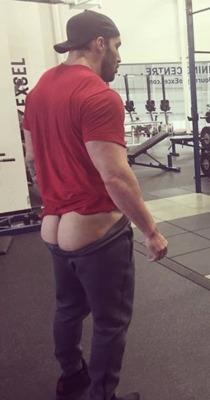 Chris Masters showing his thong at the gym 