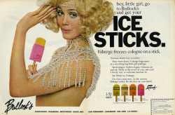 forties-fifties-sixties-love:  “Ice Sticks” 1969