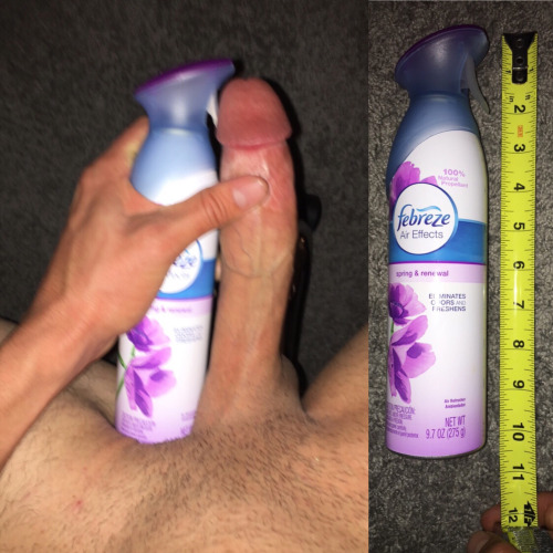 Almost as long as 10.5inch fabreze can