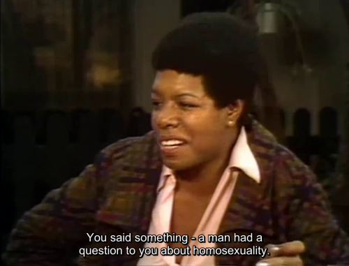 marxisforbros:Conversation with a Native Son: Maya Angelou and