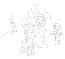 skribblie:  How each original tol hats would handle the smol