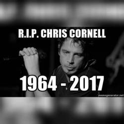 Such a sad loss of a great artist!! #rip  #chriscornell #soundgarden