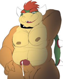 jerseydevil-sketchs:  Last minute Bowser day sketch, woopss