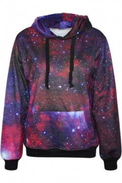 andybhaloj:   Purple Galaxy Print Hoodie   Blue Galaxy Print