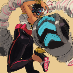 o-8: Break sketch of Twintelle- She’s fun to draw, but I’ll