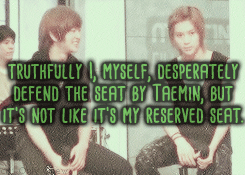 violraptaer:       Onew: “Taemin is my soulmate.” 4 days