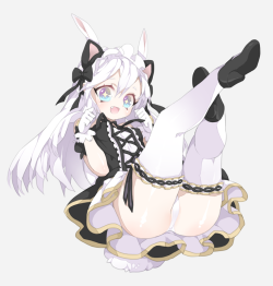 elnaadventures:  Elna has no new maid dress yet :c but that cat