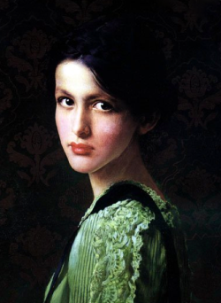 worldpaintings:  Vittorio Matteo Corcos Portrait of a Woman (Volto