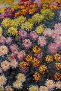 dappledwithshadow:  Bed of Chrysanthemums, Claude Monet 1890