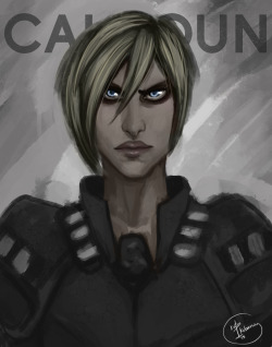 One of my crushes, Sergeant Calhoun from Wreck it Ralph *//////*