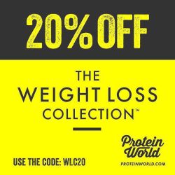 Yeah! 😍 20% off The Weight Loss Collection @proteinworld 😘