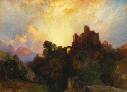 laclefdescoeurs:Caledonia, Stern and Wild, 1919, Thomas Moran