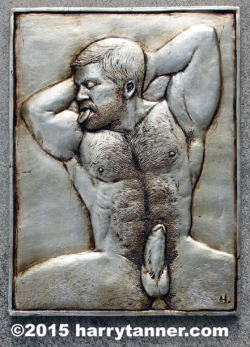 harrytanner:  “Lick #2″ in silver http://www.harrytanner.com/art-tiles/erotic-art/tile-gallery/lick-2-gildedimit-silver.html