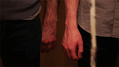 toccante:  tyleroakley:  On a website overflowing with hardcore gay porn GIFs, this is the GIF that really caught my eye.  Aww, the way his thumb rubs his hand even after they’ve clasped hands is so cute. 