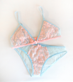 sosuperawesome:  Frilly sheer lingerie by FairytalesbyAF on Etsy•