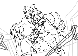 mboymanuel:  Checkmate Weiss and Blake from dashingicecream tinyknight!au