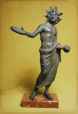 ancientpeoples:  Hollow Cast Bronze Depiction of a Priest Etruscan