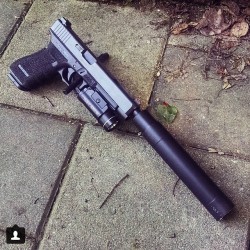 glockfanatics:  G34 Suppressed. Yes please. (posted by @allah_snackbah)