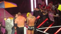 rwfan11:  …Orton and Kane take a blast to the face from Dean
