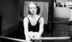 solesupine:  Bebe Daniels keeps fit in The Song You Gave Me (1933)