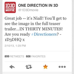 EXCITED!!!!!!! #onedirection #1d #1d3d #tmh #tmh2013tour #niallhoran