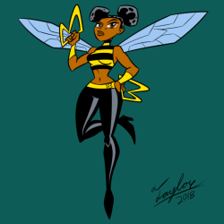 chillguydraws: ledbetterart:   TTAM Day 1: Bumblebee As a drawing