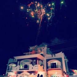 Firework at my house in India! #tbt #broswedding #punjab #pataka