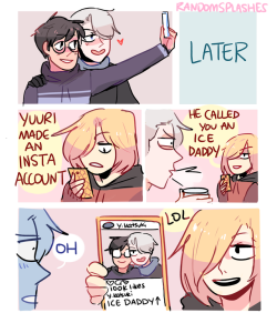 randomsplashes:  randomsplashes: concept: yuuri gets an ig account