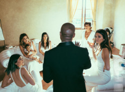 kimkanyekimye:  The family on the wedding day 5/24/14  