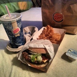 Double steakhouse bbq cheese & special potatoes #bk #burgerking