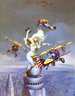 frazetta:  Queen Kong.  Used as a cover to Eerie # 81 