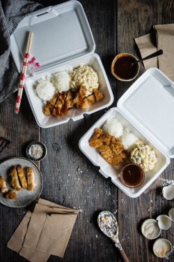 foodiebliss:  Chicken Katsu, Mac Salad & RiceSource: Two