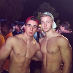 alphamusclebro:EDM concert wit ur bruh - shirts off cunts flow