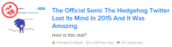 sonicthehedgehog:  Today, BuzzFeed. Tomorrow, Denny’s Diner. Next