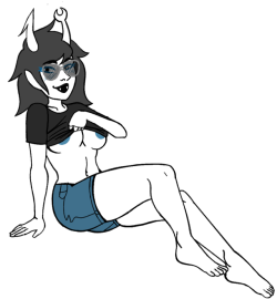 studentsmut:A super fun sketch commission of Vriska teasing with