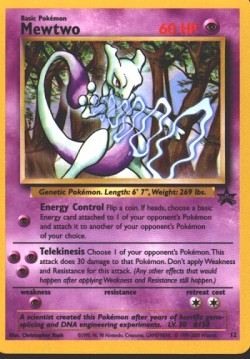 chella182:  Mewtwo - Wizards Black Star Promo This card was released