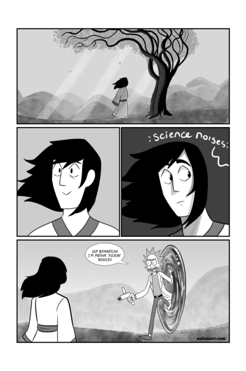 grimphantom2:  sysaiyan2000:  nalem:  Wrote a silly epilogue comic of the Samurai Jack finale. SPOILER WARNING  