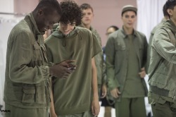 damplaundry:  Adonis Bosso and Piero Mendez at John Elliott S/S