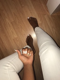 majestic-caramel-toes:  At work bored! I work 2 jobs, selling