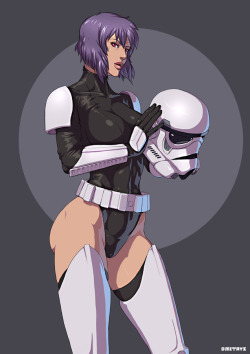 superheropinups:  Motoko Kusanagi - Dmitrys