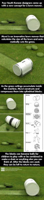 graciedayglow:  New concept for a lawn mower - Lawn balls.  That’s