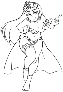 ktullynax:  Shantae-Princess Palutena for a friend!